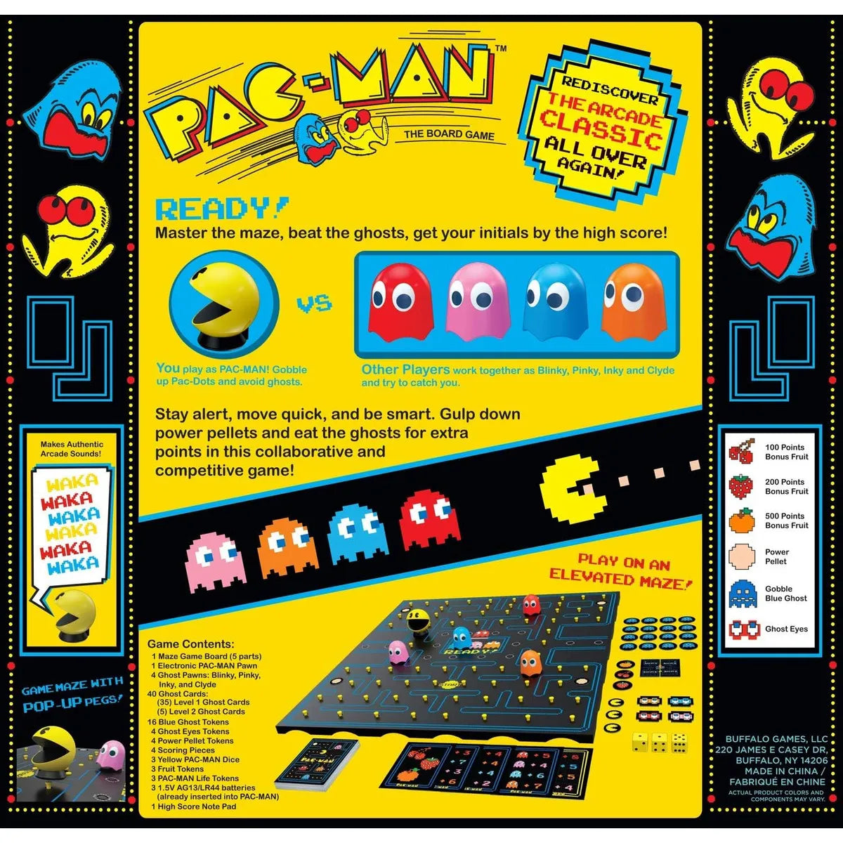 Juego De Mesa Pac Man Buffalo Games Diversión Familiar Garantizada