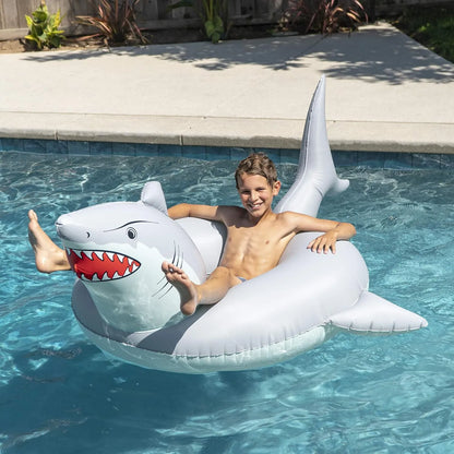 Flotador Hinchable Tiburón GoFloats Diversión Familiar Premium