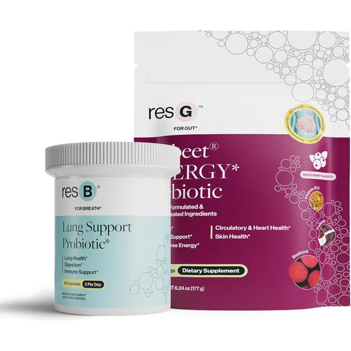 Power Gut Bundle Probiótico Pulmonar Prebiótico GLP1 Apoyo Salud Respiratoria Y Digestiva
