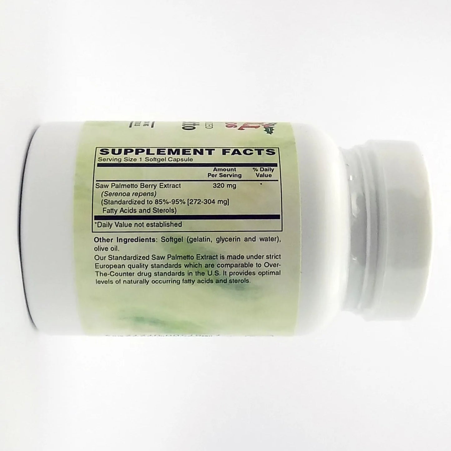 Saw Palmetto Estandarizada Europea 320 Mg 60 Capsulas Suaves Salud Prostatica