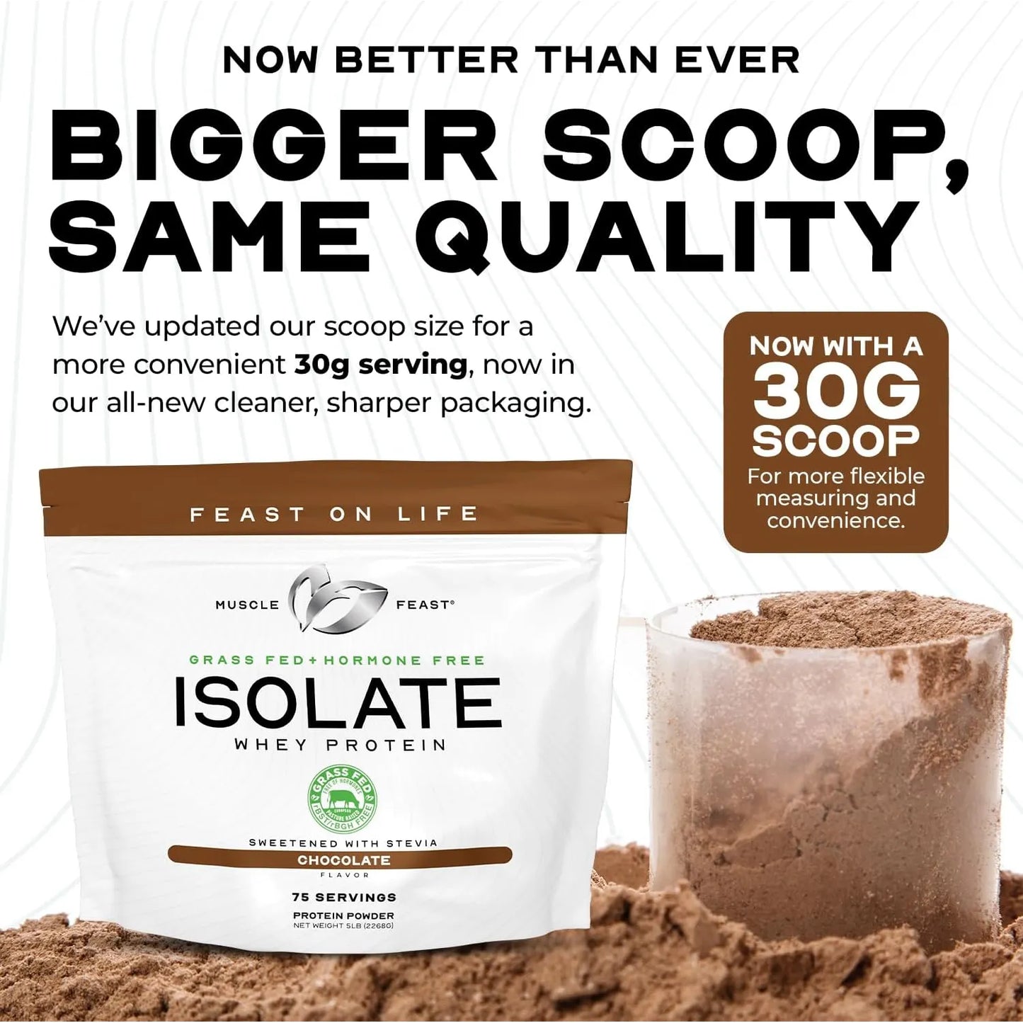 Proteina De Suero Alimentado Con Pasto Sabor Capuchino 900g Muscle Feast