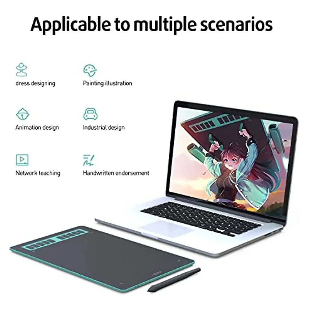 Tableta De Dibujo XENX P3 Compatible Con Mac Windows Y Android Area Ampliada Y Presion 8192