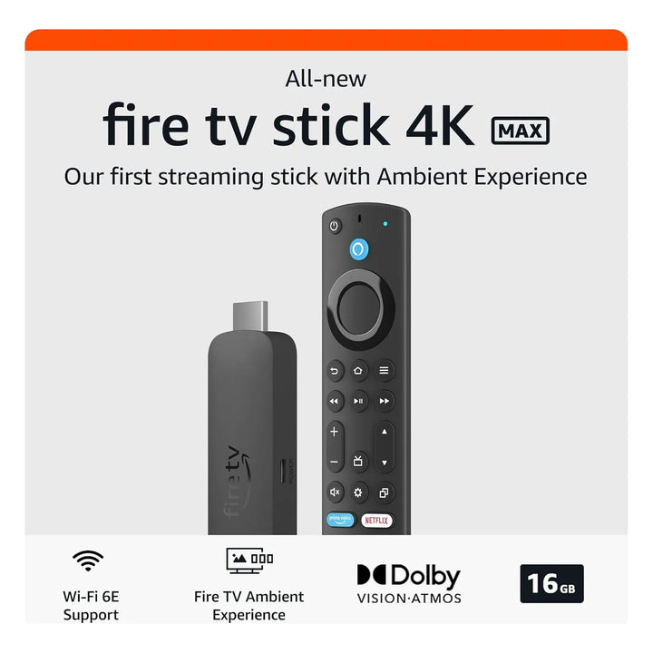 Fire Tv Stick 4k Max Amazon Dispositivo Streaming Ultra Hd - Imagen 3