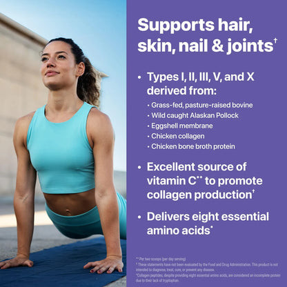 Polvo Hidrolizado De Colageno Multiple 20 Gramos Para Piel Cabello Y Articulaciones Con Vitamina C