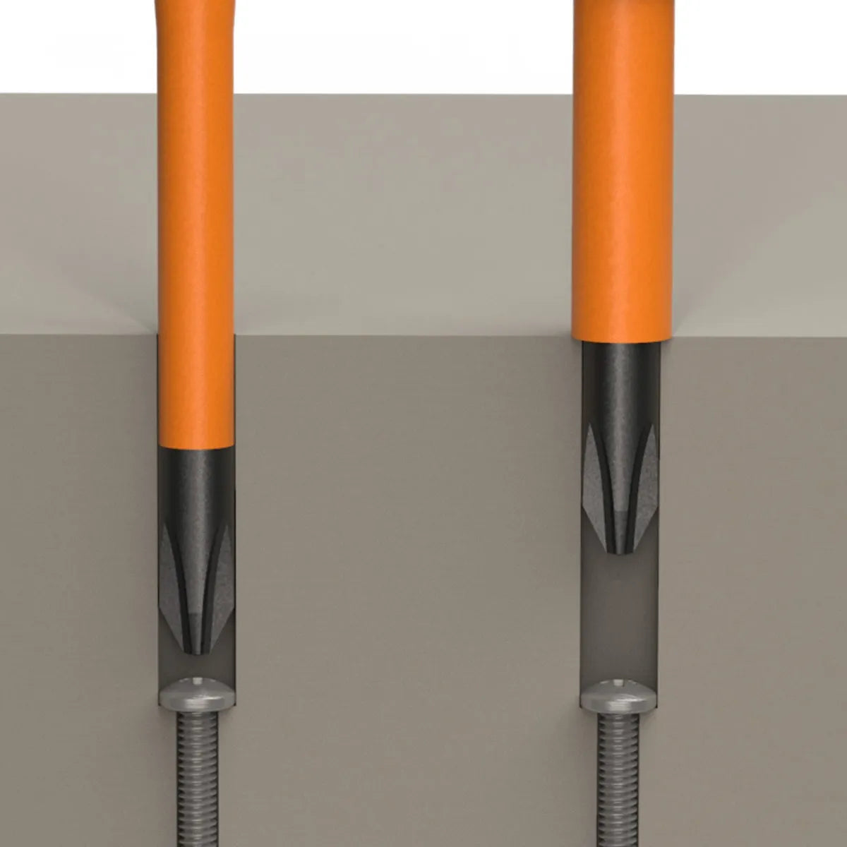 Desarmador Aislado 2 En 1 Puntas Ph2 Y 1 4 Klein Tools Seguridad Profesional