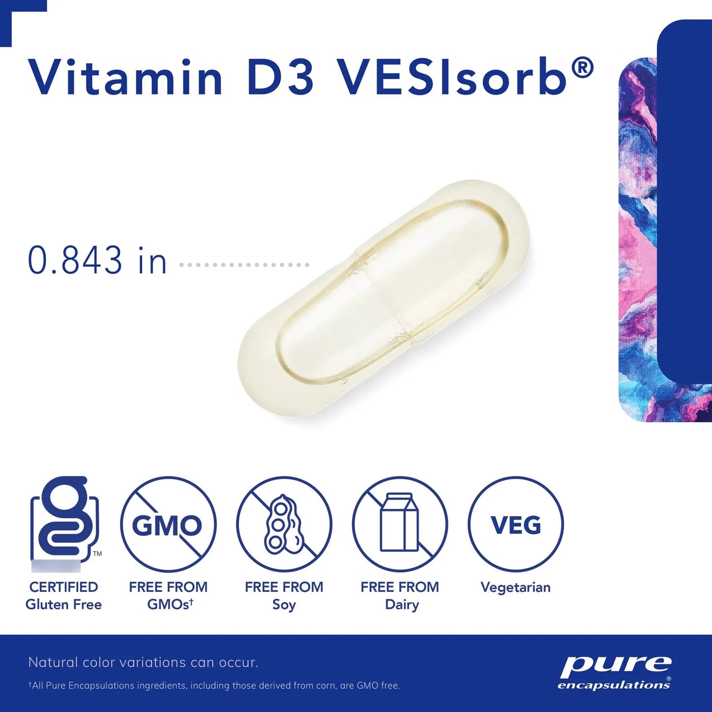 Vitamina D3 Vesisorb 60 Capsulas Suplemento Para Huesos Fuertes Y Salud Integral