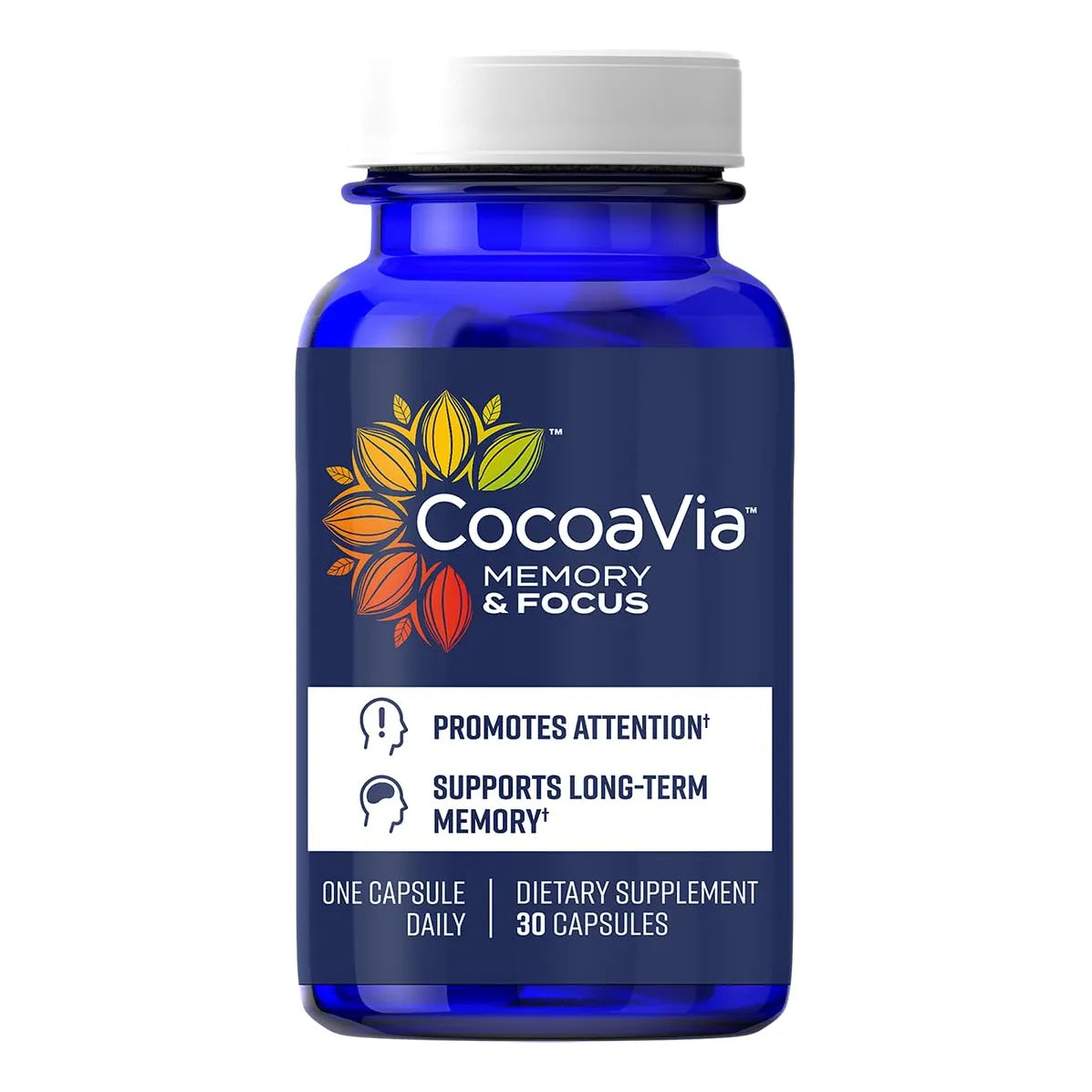 Cocoavia Memoria Y Concentración 30 Cápsulas Mezcla De Cacao Flavanol Luteína
