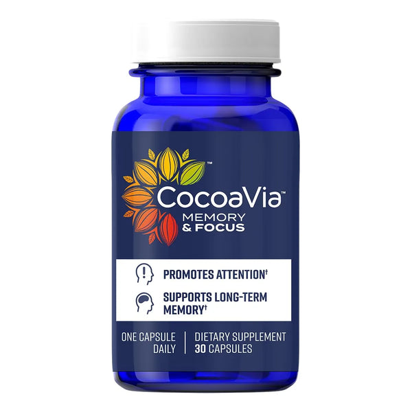 Cocoavia Memoria Y Concentración 30 Cápsulas Mezcla De Cacao Flavanol Luteína
