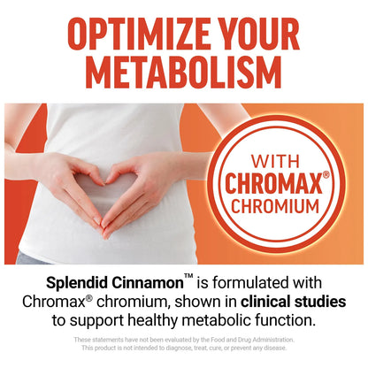 Canela De Ceilán Con Cromo Chromax Para Metabolismo Y Antioxidantes 60 Masticables
