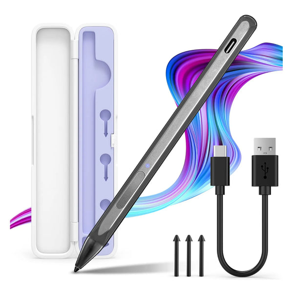 Lápiz Óptico Para Microsoft Surface Pro 11 10 9 8 7 6 5 4 3 Con Carga Rápida USB C Y 4096 Niveles De Presión