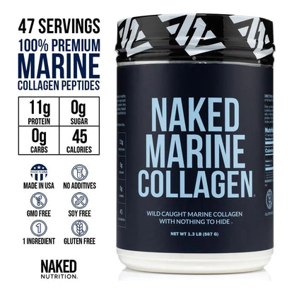 Proteína En Polvo Péptidos Colágeno Bacalao Silvestre 47 Porciones Naked Marine