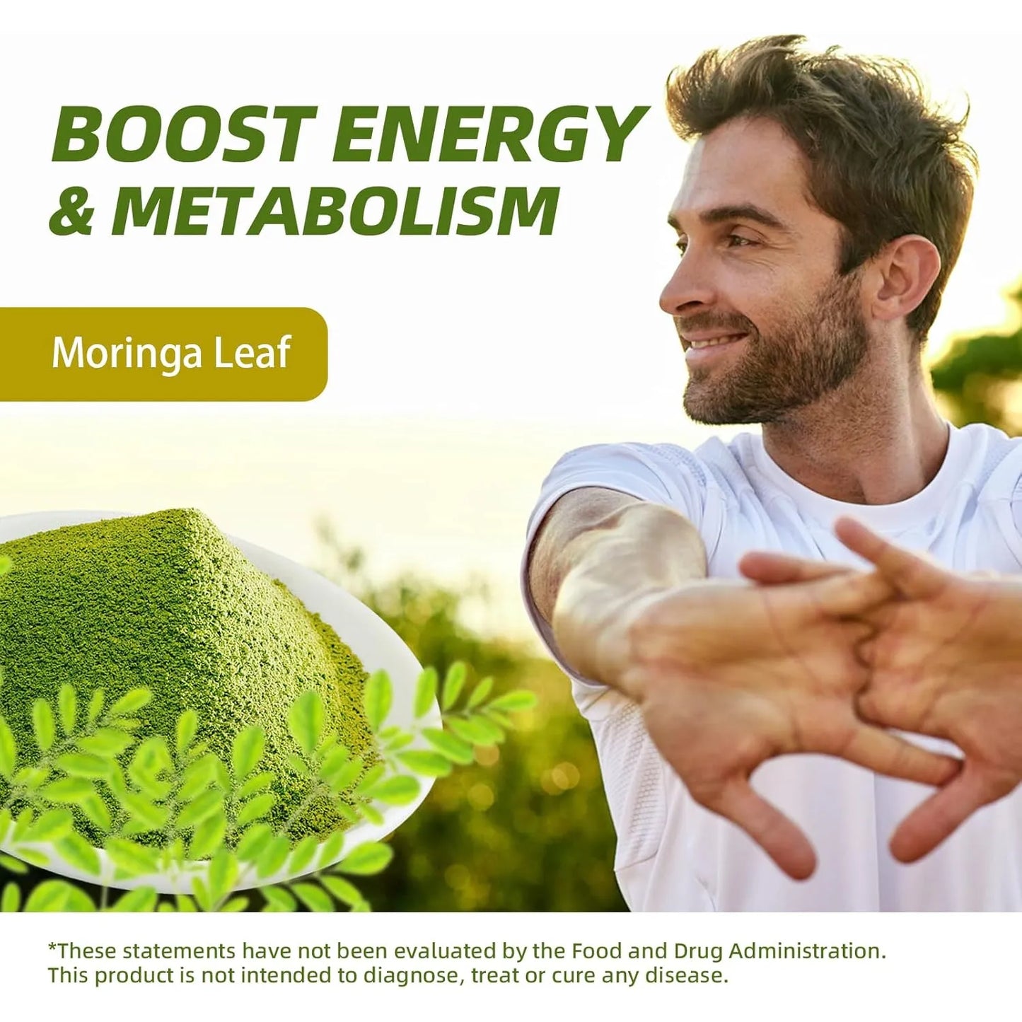 Moringa En Polvo Con Matcha Té Verde Y Resveratrol Superalimento 4 En 1 Para Energía Y Antioxidantes