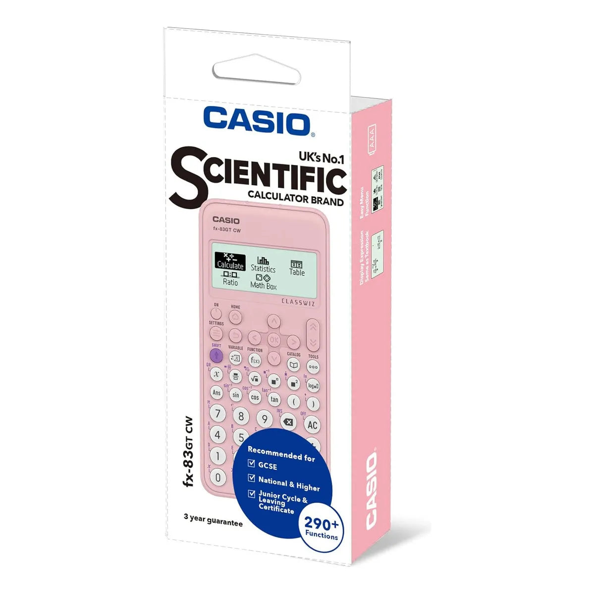 Calculadora Cientifica Casio Fx 83gtcw Rosa Funciones Avanzadas