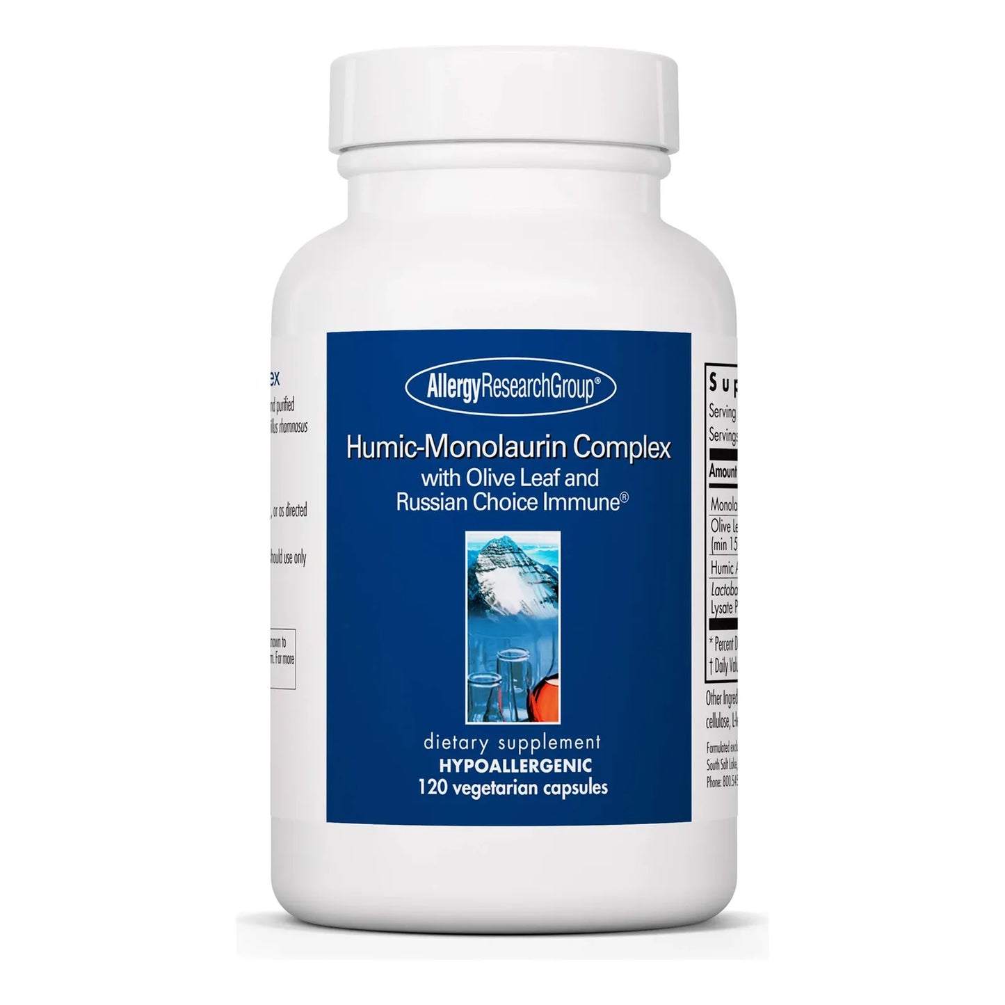 Complejo Humico Monolaurina Con Hoja De Olivo 120 Capsulas Apoyo Inmunologico