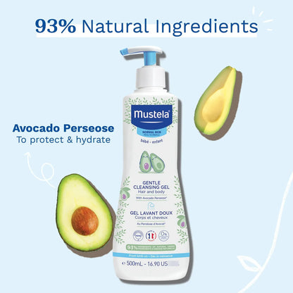 Gel Limpiador Suave Para Bebés Mustela Con Aguacate Y Vitamina B5