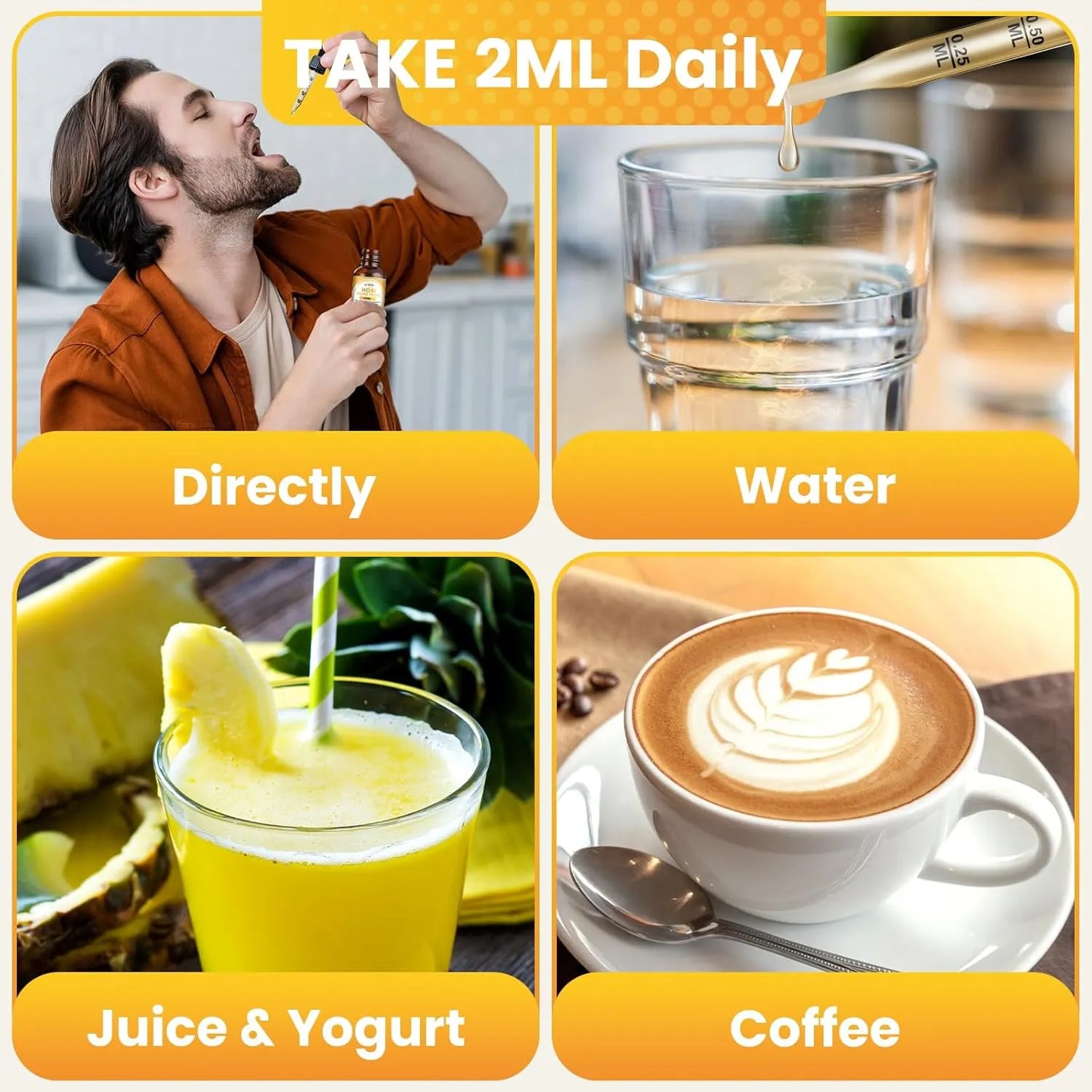 Duo De Hierro Liquido Con Folato Vitamina C B6 B12 Para Anemia Y Energia