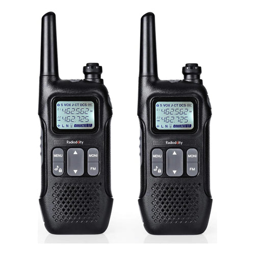 Radioddity FS-T1 Walkie Talkie Largo Alcance Sin Licencia Con NOAA Y USB