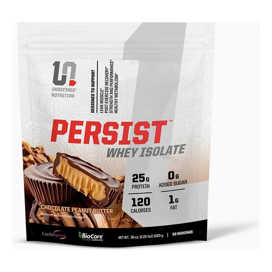 Persist Whey Isolate Proteína Aislada De Suero Brian Shaw 30 Porciones Sabor Mantequilla