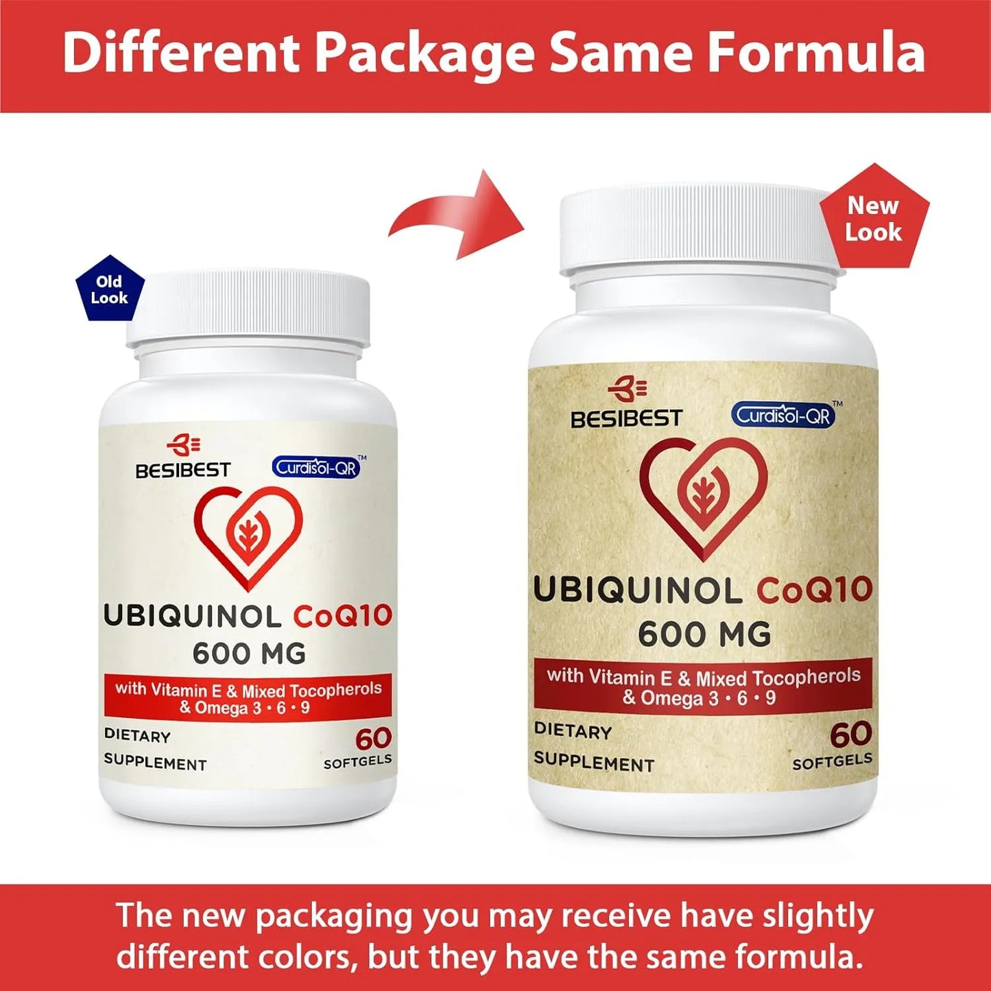 Ubiquinol 600 Mg Con Vitamina E Y Omega 3 6 9 Alta Absorción Suplemento Energía