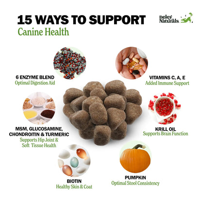 Multivitaminas Masticables Para Perros Apoyo Inmunológico Articulaciones Y Piel 120 Unidades