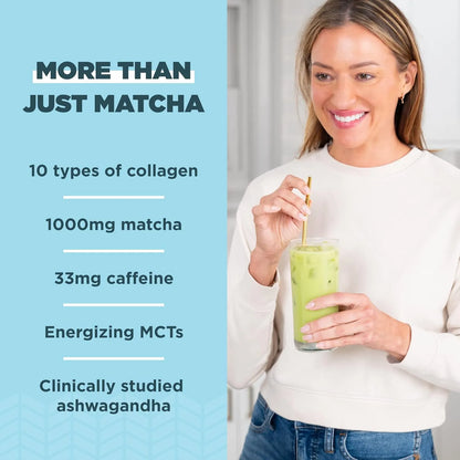 Matcha En Polvo Con Colageno Mct Y Ashwagandha Para Energia Y Bienestar