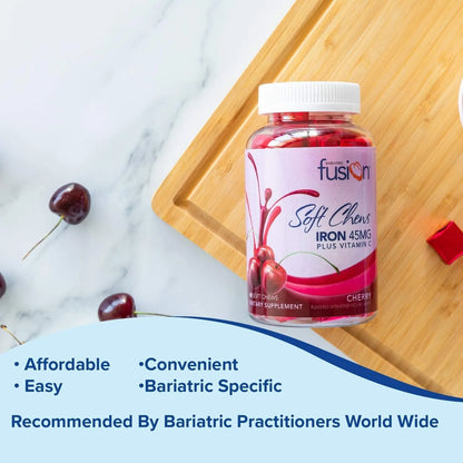 Bariatric Fusion Suplemento De Hierro Bariatrico 60 Capsulas Sabor Cereza Con Vitamina C
