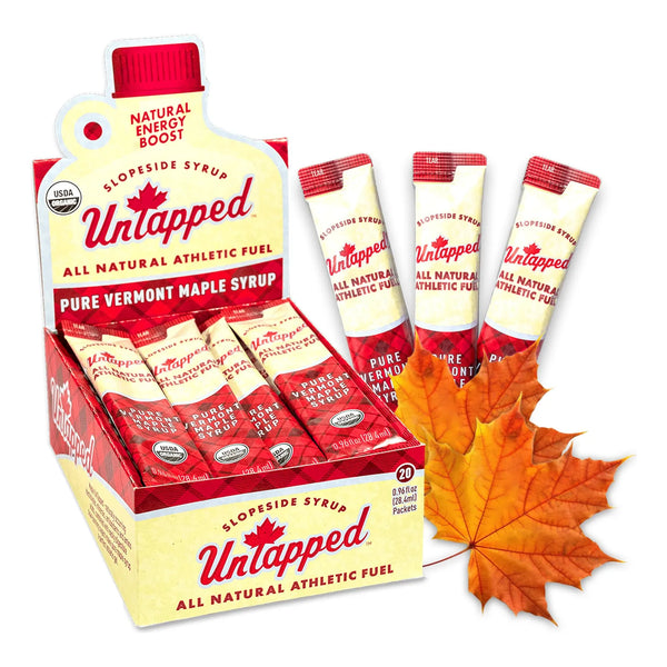 Jarabe De Arce Orgánico 20 Paquetes Energía Natural Vermont