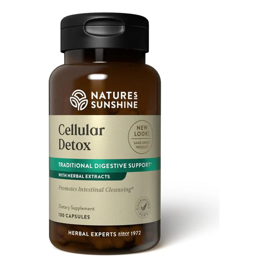 Natures Sunshine Cellular Detox 100 Capsulas Kosher Suplemento Digestivo Natural