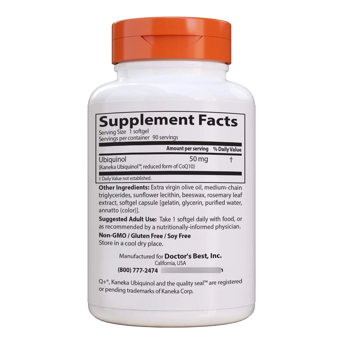 Ubiquinol Kaneka QH 50 Mg 90 Capsulas Antioxidante Salud Cardiovascular