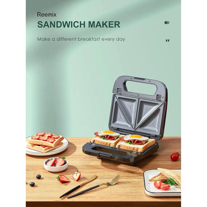 Juego De Gofres Multifuncional 3 En 1 Parrilla Y Sandwich Antiadherente