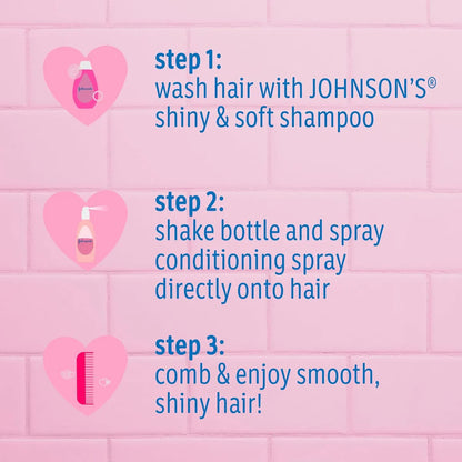 Champú Johnson Baby Shiny Soft Con Argán Y Proteínas De Seda Cabello Suave Y Brillante