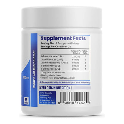 Mezcla Prebiótica SuperHMO Con 5 HMO Para Salud Intestinal Y Digestión Polvo 28 Porciones