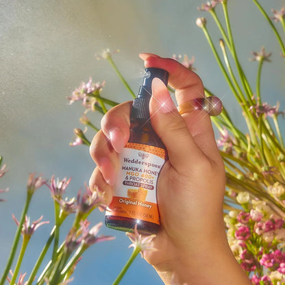 Spray Garganta Miel Propoleo Manuka 30ml Alivio Natural Importado