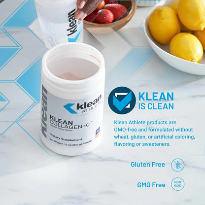 Péptidos De Colágeno Con Vitamina C Klean Athlete Soporte Articular 10.7 Onzas