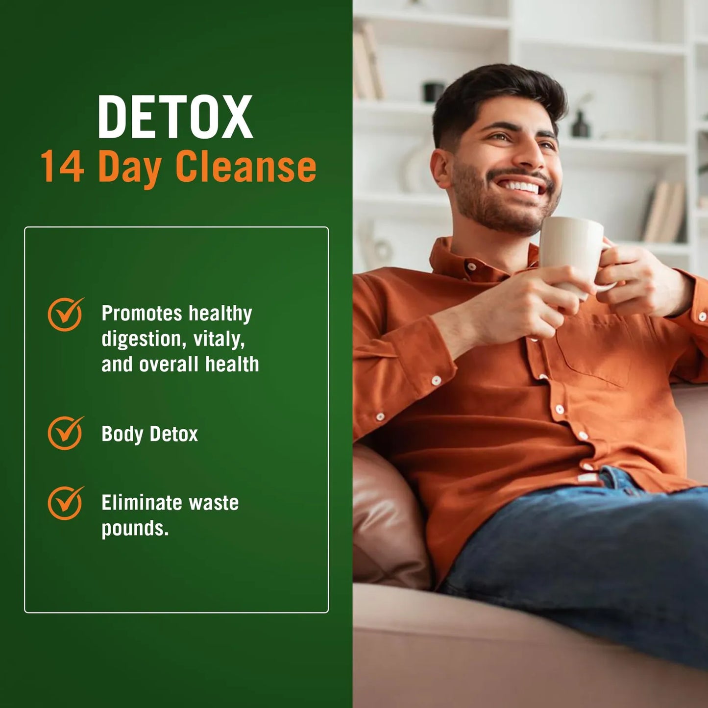 The Cleaner Detox Limpieza Interna Completa 14 Días 104 Cápsulas Hombres