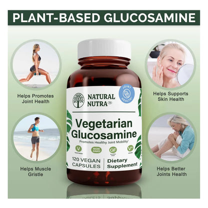 Clorhidrato De Glucosamina 750 Mg 120 Cápsulas Vegano Para Articulaciones