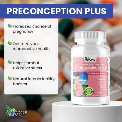 Vitaminas Prenatales Preconception Plus Aumenta Fertilidad 180 Capsulas