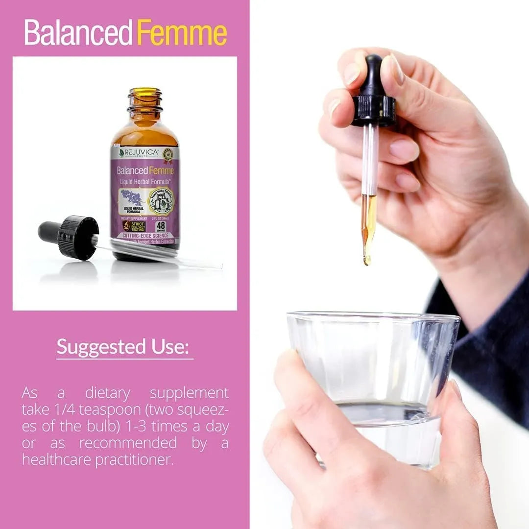 Suplemento Natural Femme Equilibrado Para Sofocos Menopausia Cohosh Negro 48 Servicios