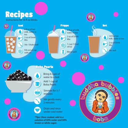 Mezcla De Bebida De Té Boba Crema Fresa 1 Kilo Sabor Auténtico Y Fácil Preparación
