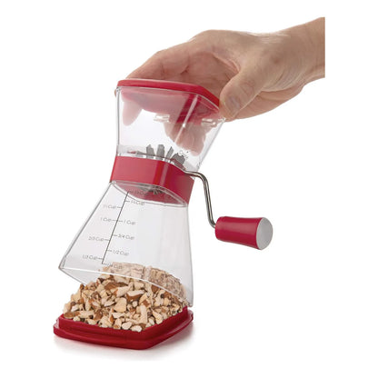 Picadora De Nueces Progresiva Nut Chopper Roja Ideal Para Cocina Rapida Y Facil