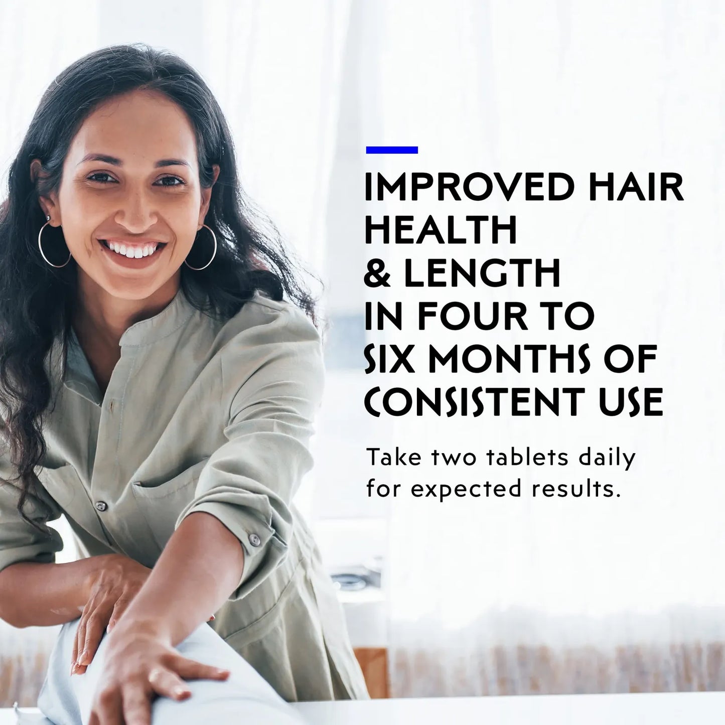 Vitaminas Para Crecimiento Del Cabello Con Biotina Y Colágeno 60 Tabletas