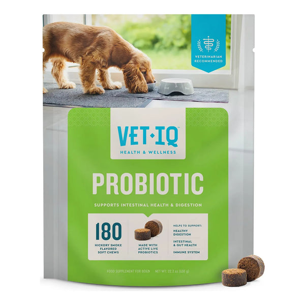 Probiótico Para Perros Soporte Digestivo Nutre Bacterias Intestinales 180 Masticables