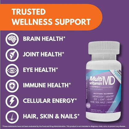 Multivitamina Premium Con Minerales Antioxidantes Y Superalimentos 60 Cápsulas