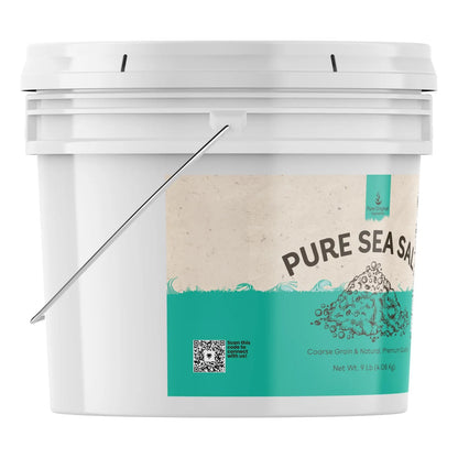 Sal Marina Gourmet Grano Grueso 1 Galon Pura Y Natural Para Cocina Y Spa