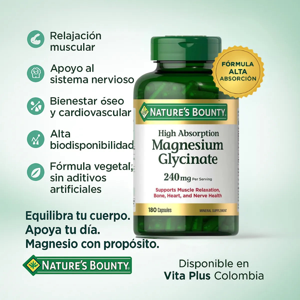 Magnesio Glicinato X 180 Nb - Imagen 2