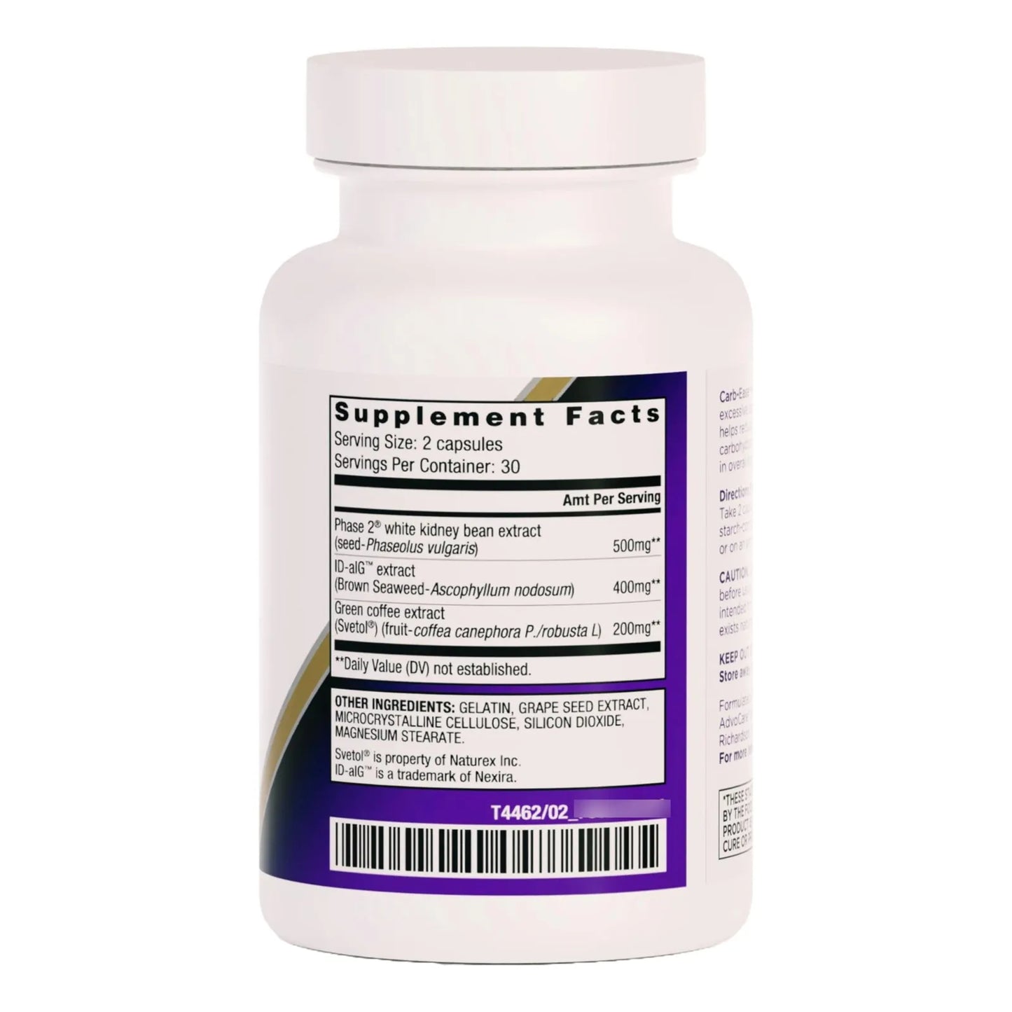 Carb Ease Plus Bloqueador De Carbohidratos Natural En Capsulas 60 Unidades