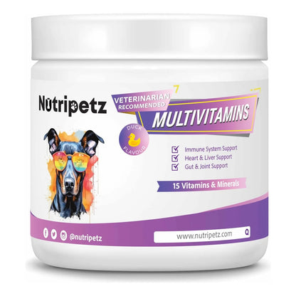 Multivitaminas Masticables Para Perros 120 Unidades Salud Cerebro Piel Y Digestión