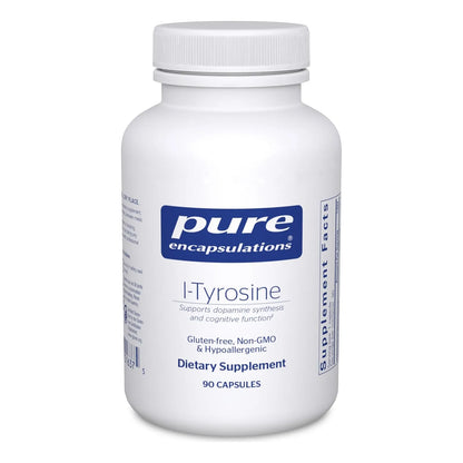 L Tirosina 500 Mg 90 Capsulas Pure Encapsulations Apoyo Cerebral Dopamina