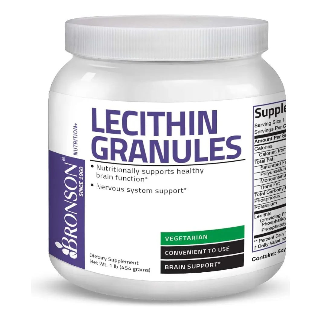 Lecitina En Polvo 7500 Mg Bronson Potencia Superior 1 Libra Beneficios Cerebro Y Corazon
