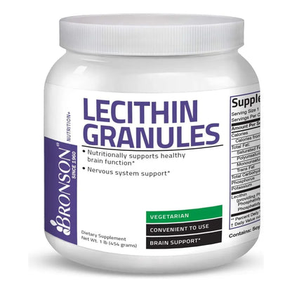 Lecitina En Polvo 7500 Mg Bronson Potencia Superior 1 Libra Beneficios Cerebro Y Corazon